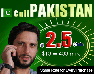 Call Pakistan from Australia & New Zealand